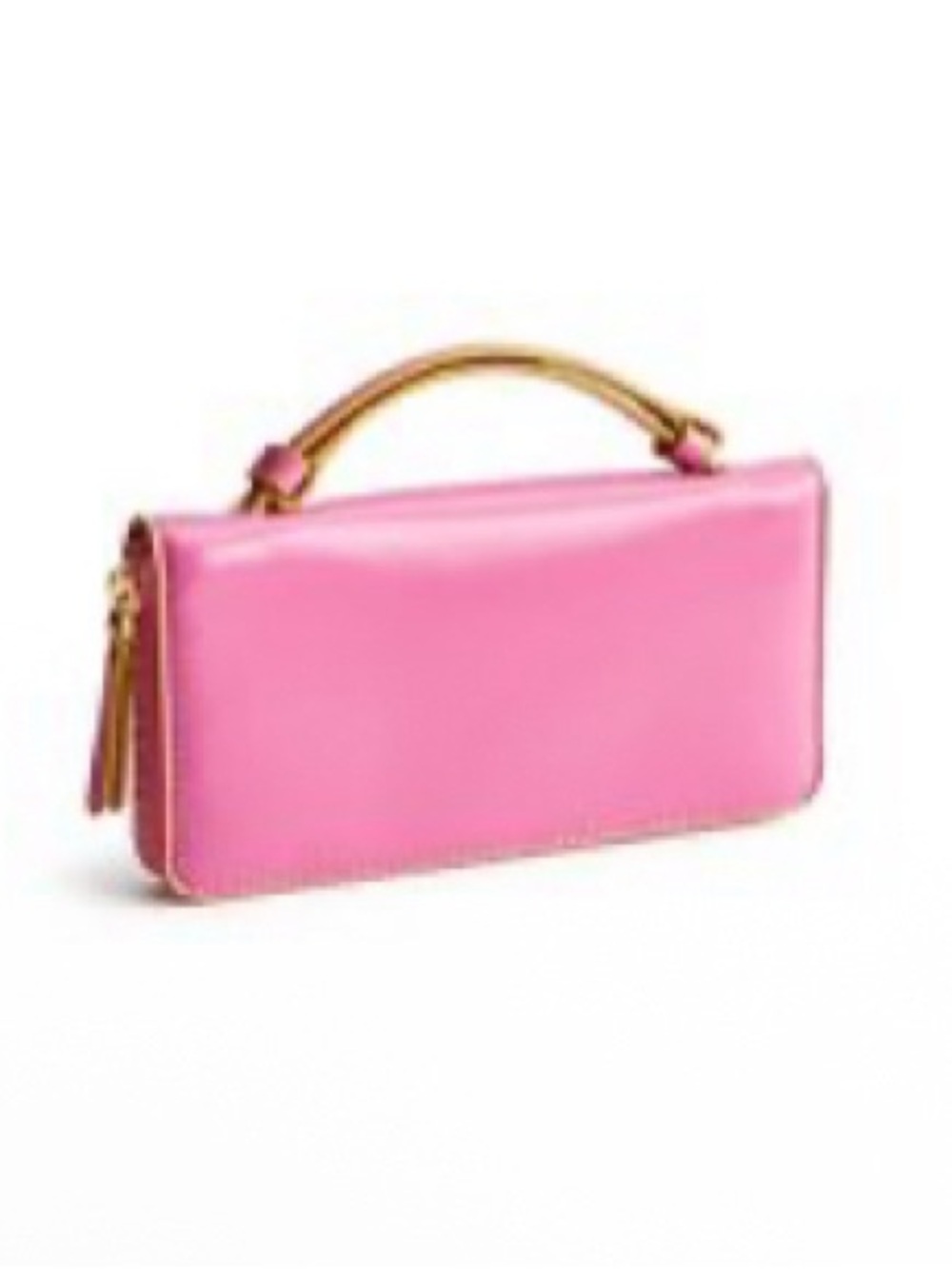 Vera Bradley Accordion Wristlet with Top Handle Contrast Color Iris Pink NWT